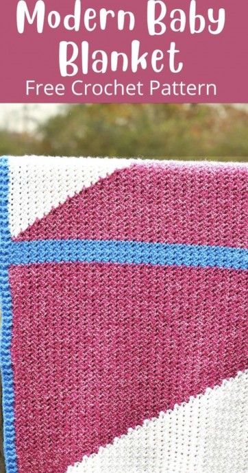 Modern Crochet Baby Blanket Pattern (Free)