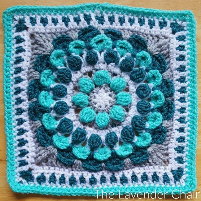 Crochet Marigold Mandala Square