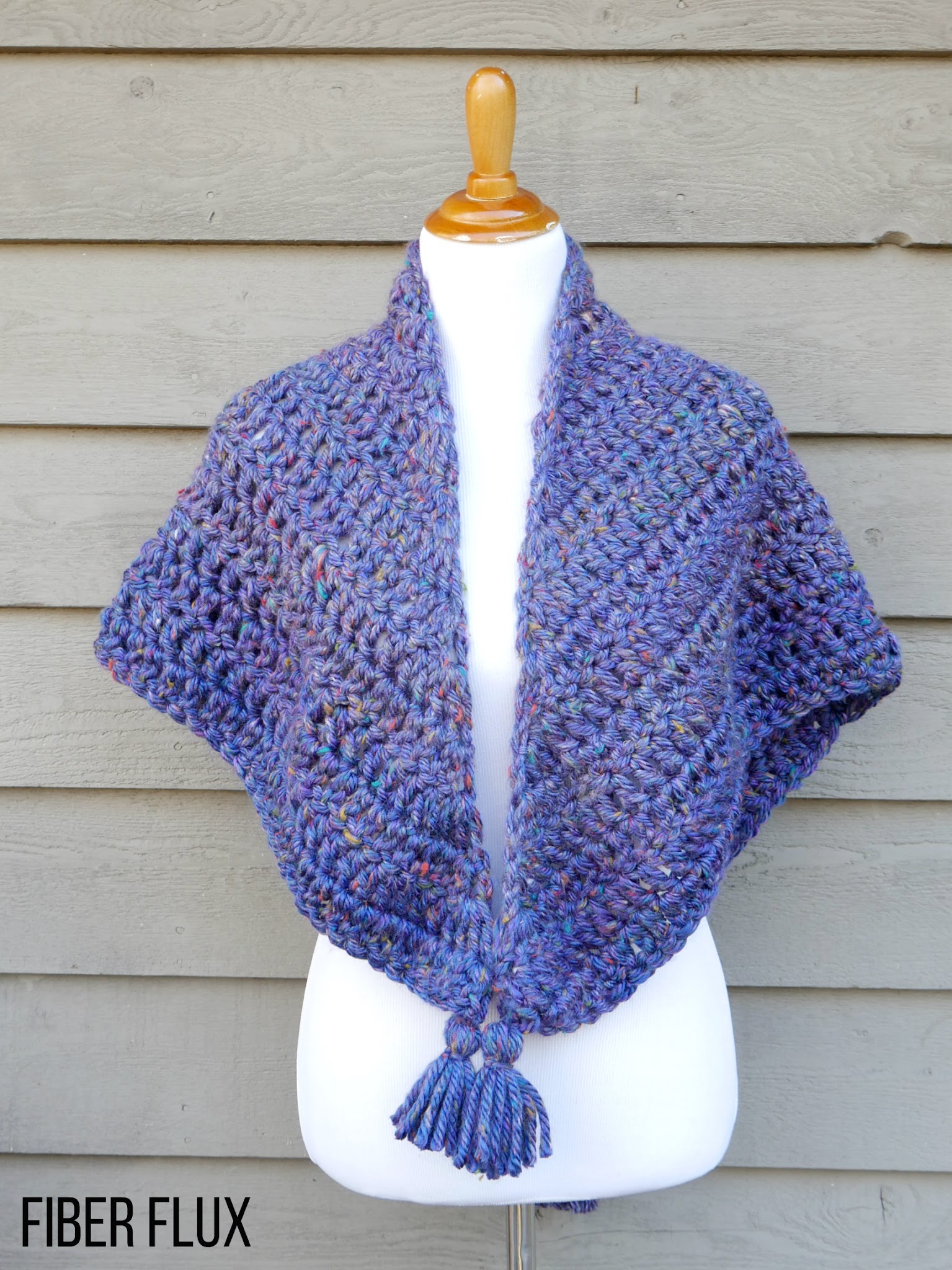 Create Your Own Warm and Stylish Snow Berries Blanket Shawl with This Easy Crochet Pattern