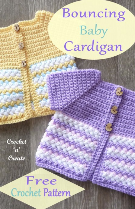 Bouncing Baby Cardigan Crochet Pattern - Perfect for Beginners and All Skill Levels Bouncing Baby Cardigan Crochet Pattern - Perfect for Beginners and All Skill Levels