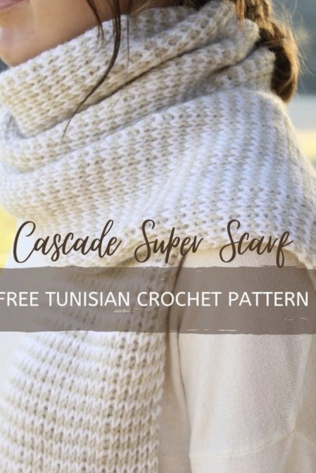 Crochet Cascade Super Scarf