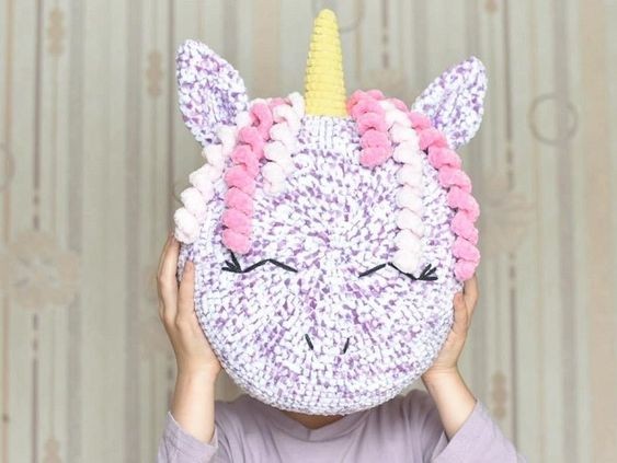 Crochet Unicorn Pillow Free Pattern