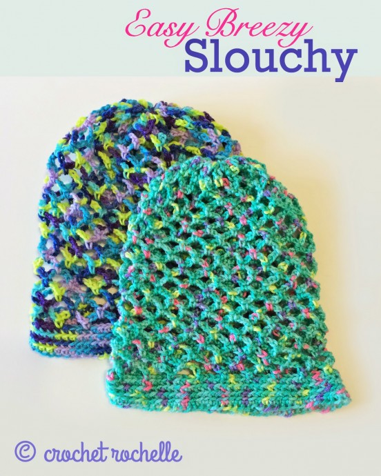 Crochet Breezy Slouch Hat Pattern