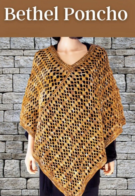 Crochet Pattern for the Bethel Poncho