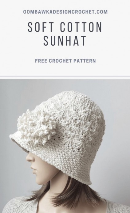 Free Soft Cotton Crochet Sunhat Pattern