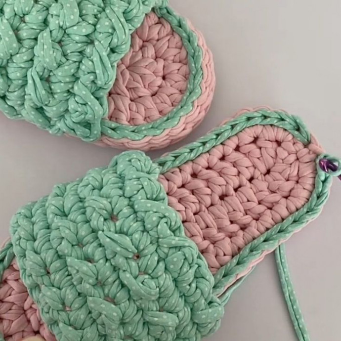 Crochet Open Toe Slippers