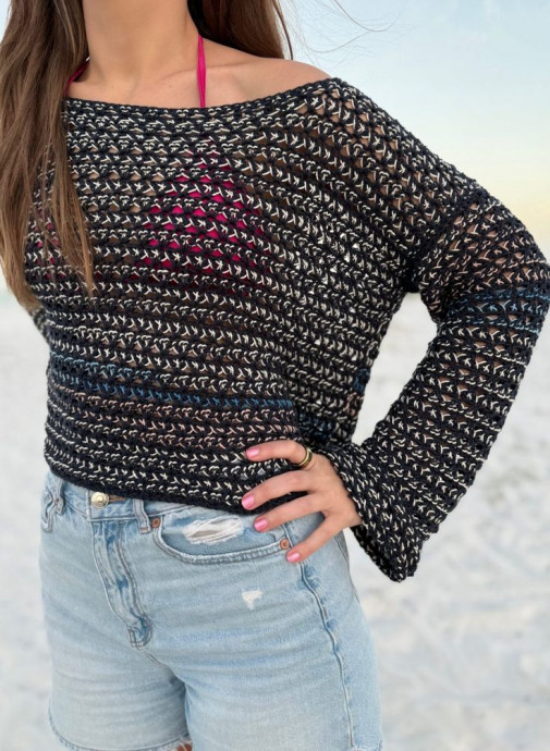 Crochet Sleepy Seaside Sweater
