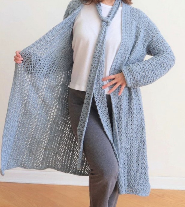 Crochet Summer Cardigan for Women (Free Pattern)