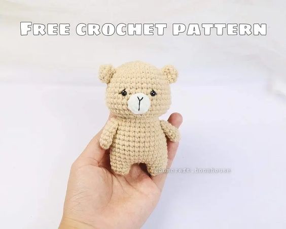 Create Your Own Adorable Crochet Amigurumi Mini Bear - Free Pattern and Instructions Create Your Own Adorable Crochet Amigurumi Mini Bear - Free Pattern and Instructions