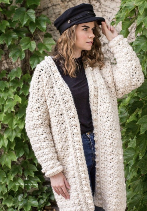 DIY The Snow Angel Cardigan