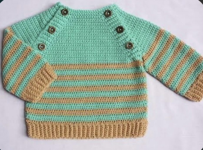 Buttoned Baby Sweater