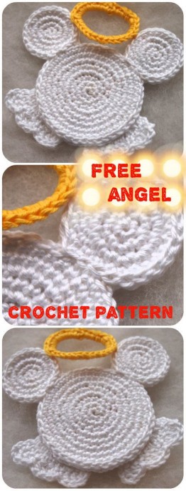 Crochet Angel Mouse