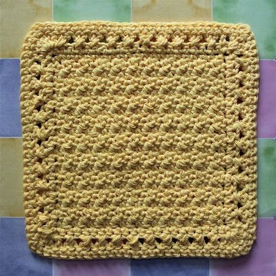 Brighten Your Kitchen with Our Handmade Crochet Freshly Squeezed Lemonade Dishcloth