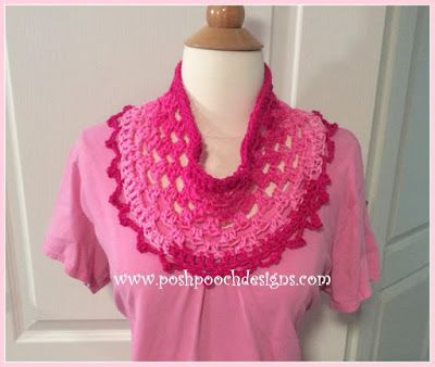 Crochet Lacy Granny Cowl