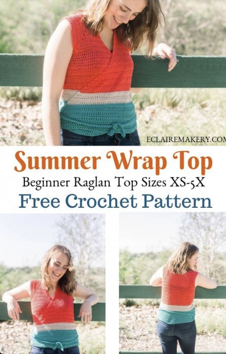 Stylish and Versatile Summer Wrap Top Crochet Pattern for All Skill Levels Stylish and Versatile Summer Wrap Top Crochet Pattern for All Skill Levels
