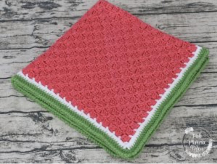 Watermelon C2C Baby Blanket