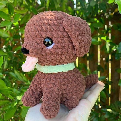 Crochet Golden Retriever Amigurumi Plush Dog