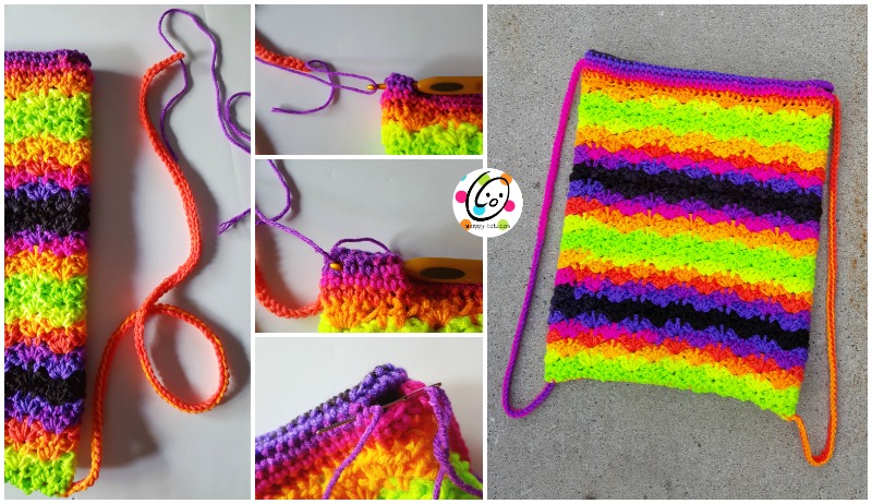Create Your Own Vibrant Crochet Bright Stripes Backpack for Everyday Adventures