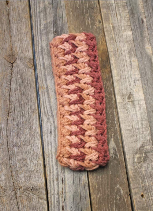 Crochet Cocoa Chunky Ear Warmer