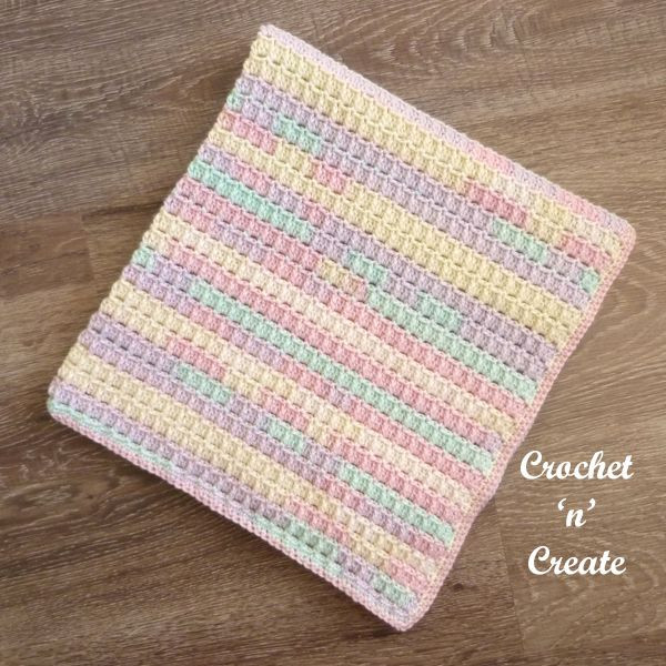 Crochet Raised Brick Baby Blanket Pattern - A Simple and Adorable Project for Beginners