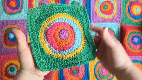Crochet Abstract Granny Square