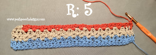 Crochet  Scrap Happy Flip Through Towel