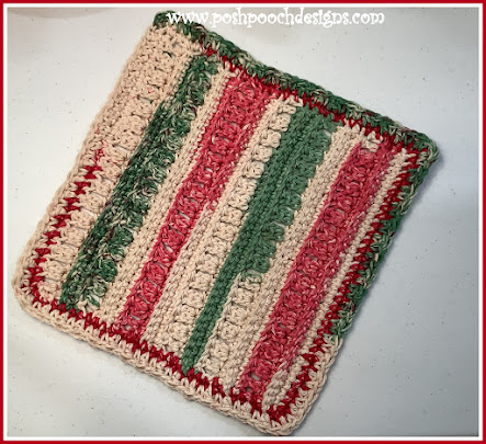 Crochet Holiday Gift Washcloth