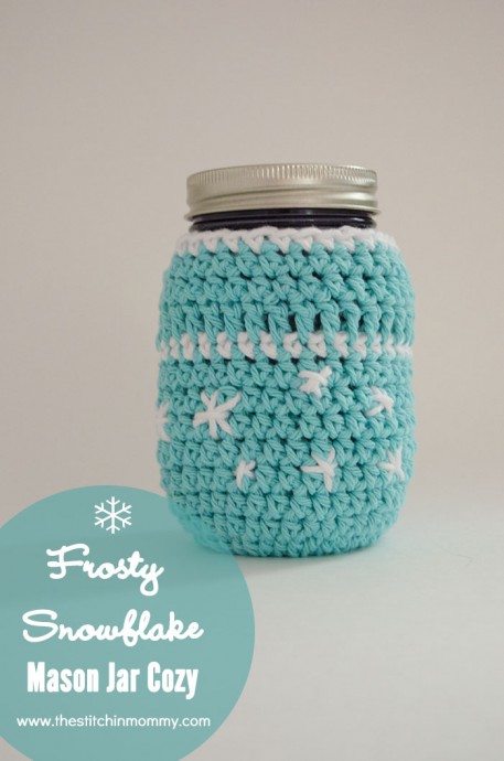 Create a Cozy and Charming Crochet Frosty Snowflake Mason Jar Cozy This Winter Create a Cozy and Charming Crochet Frosty Snowflake Mason Jar Cozy This Winter