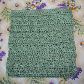 Crochet Sedge Stripe Dishcloth: A Stylish and Practical Kitchen Essential