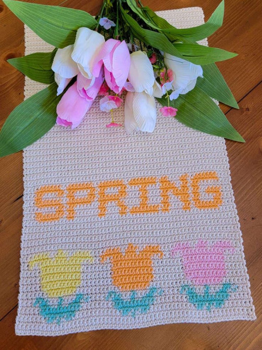 Brighten Your Kitchen with a Charming Crochet Tulips Kitchen Towel Pattern Brighten Your Kitchen with a Charming Crochet Tulips Kitchen Towel Pattern