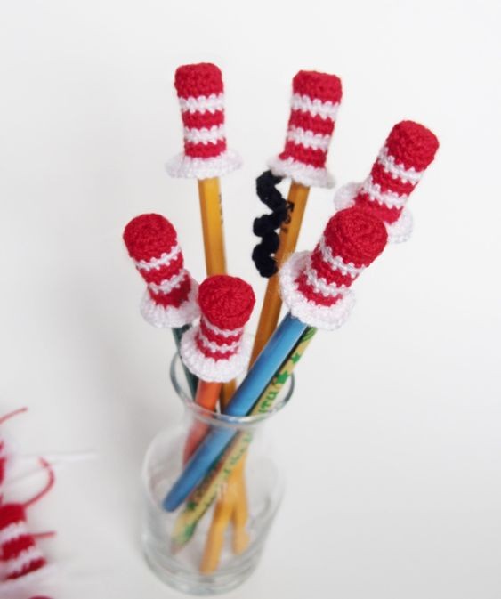 Create Adorable Crochet Cat In The Hat Pencil Toppers: A Fun and Creative Crafting Guide Create Adorable Crochet Cat In The Hat Pencil Toppers: A Fun and Creative Crafting Guide