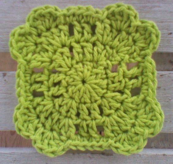 Crochet Corners of my Heart Coaster