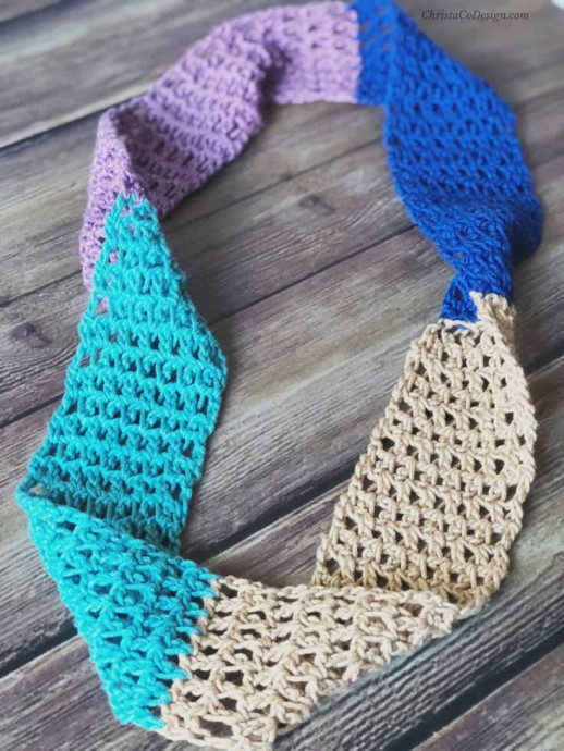 Crochet Stash Busting Scarf