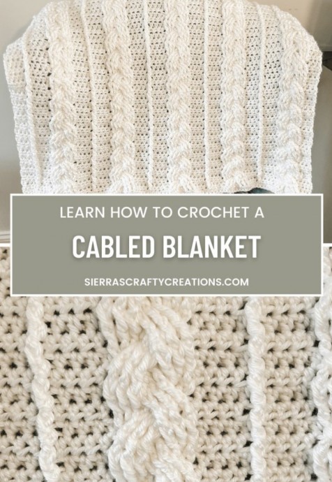 Crochet Cabled Blanket