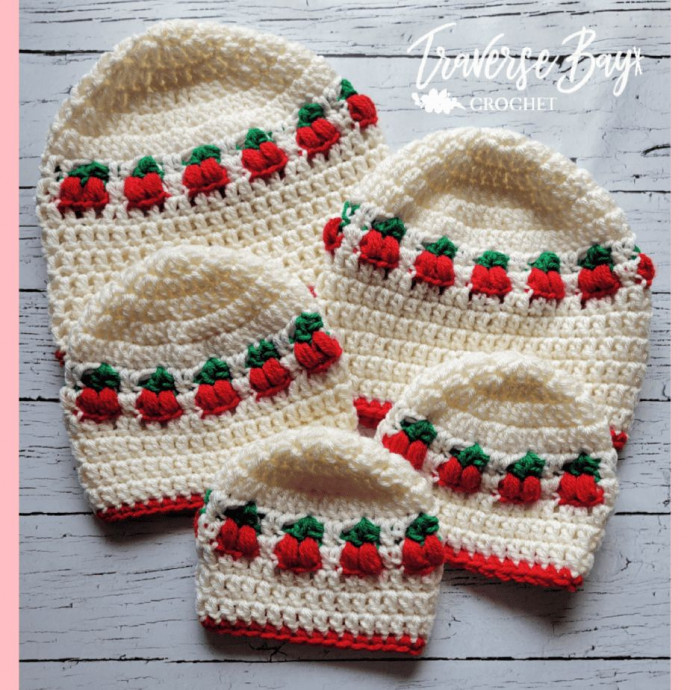 Crochet Cherry Hat Beanie Pattern – Cozy Cherry Accessory for All Ages