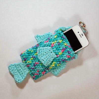Crochet Summertime Fishy Phone Case