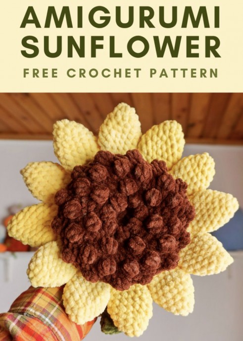 Free Sunflower Amigurumi Crochet Pattern