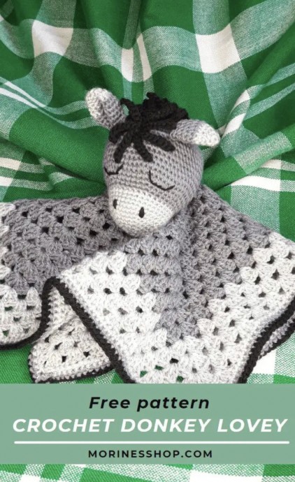 Adorable Crochet Donkey Lovey: A Perfect Gift for Your Little One Adorable Crochet Donkey Lovey: A Perfect Gift for Your Little One