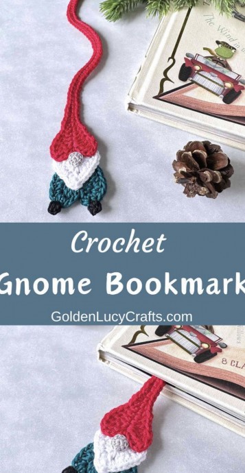 Crochet Gnome Bookmark (Free Pattern)
