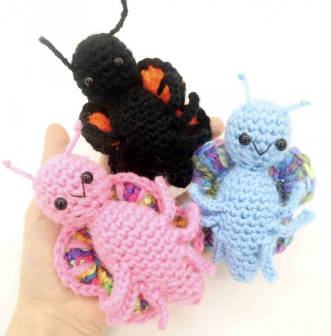Scrap Butterfly Amigurumi - Free Crochet Pattern