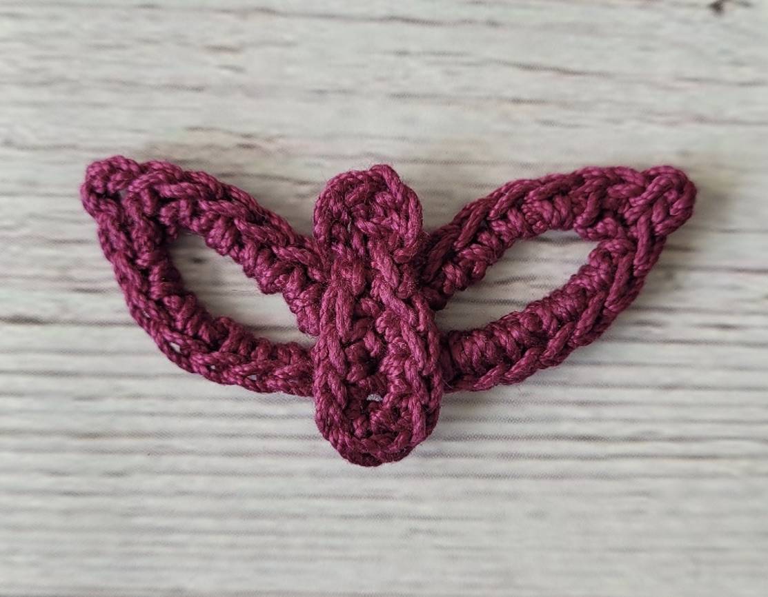 Crochet Butterfly Pendant Necklace