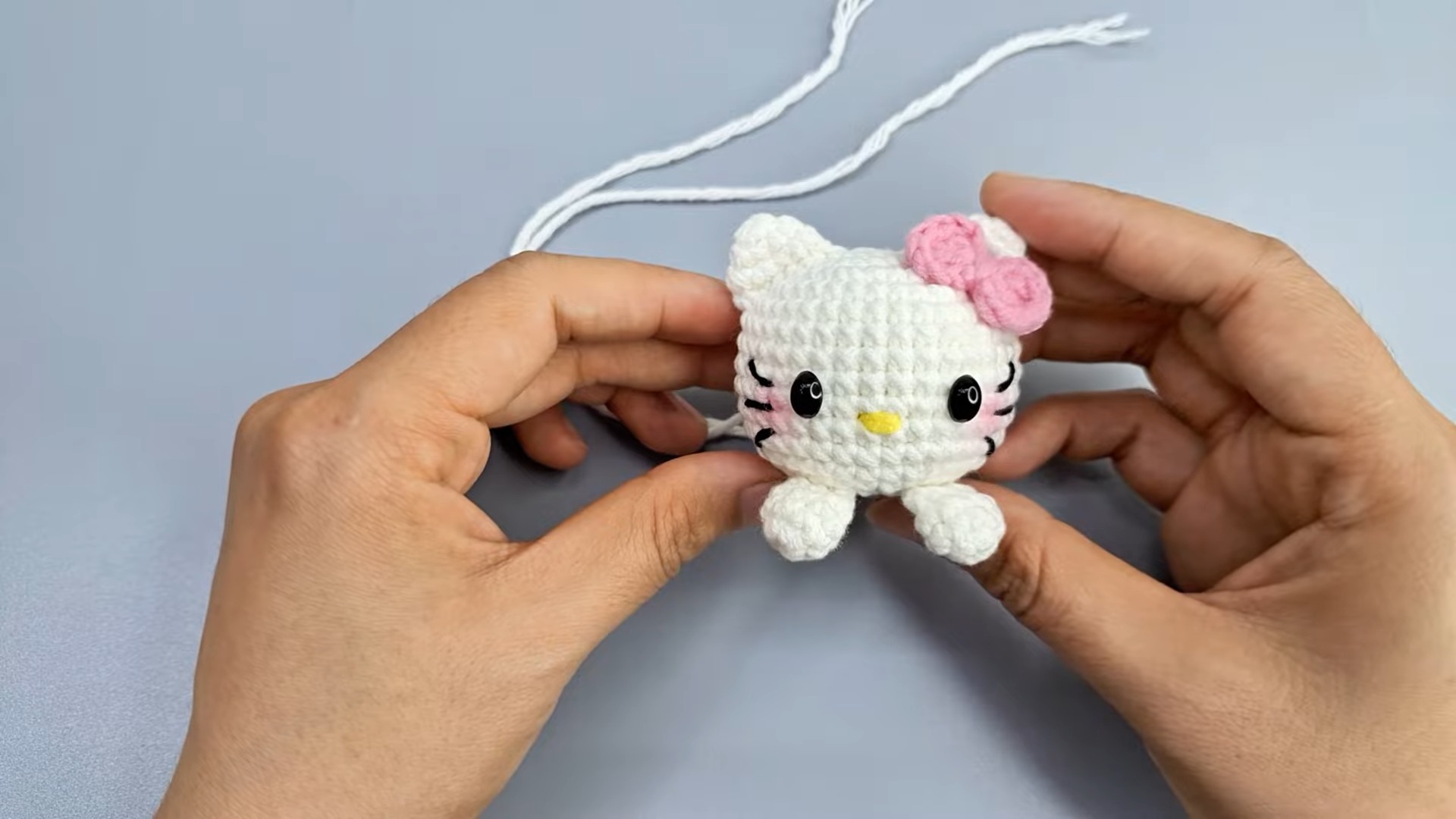 Craft Your Own Adorable Crochet Hello Kitty with Heart Keychain: A Fun DIY Guide