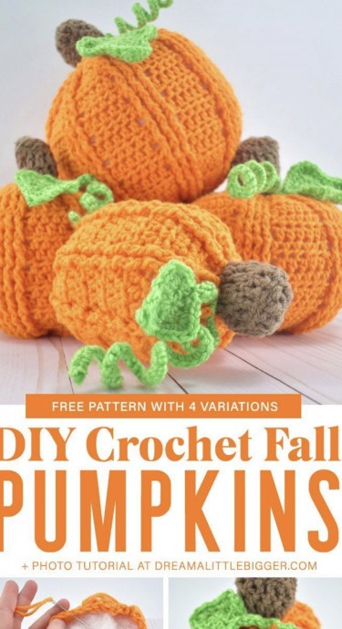 Crochet Pumpkins with Free Patterns
