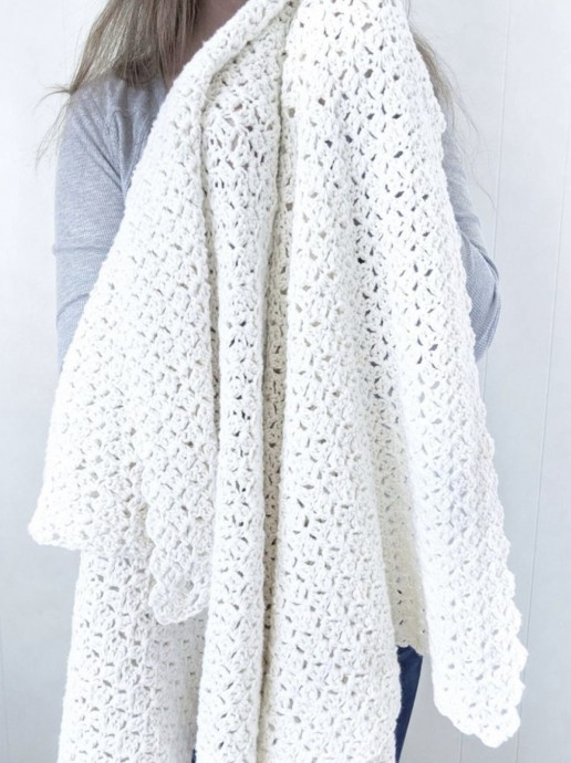 Simple Crochet Blanket (Free Pattern)