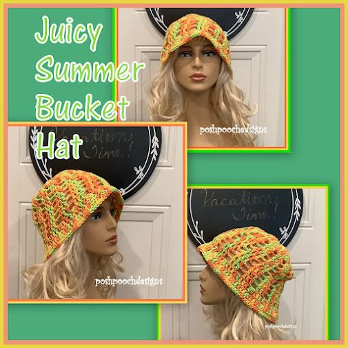 Create a Fun and Trendy Crochet Juicy Summer Bucket Hat for Your Stylish Summer Days