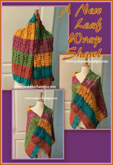 Craft Your Stunning Crochet Leaf Wrap Shawl with This Detailed Guide