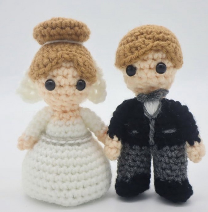 Bride and Groom Wedding Amigurumi