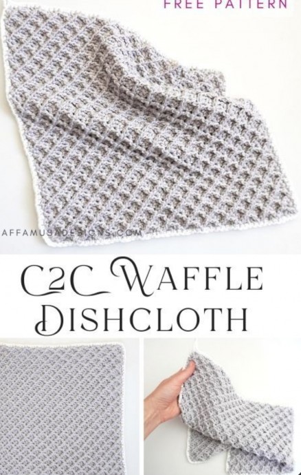 Create Beautiful Crochet C2C Waffle Stitch Dishcloths: A Fun Project for All Levels Create Beautiful Crochet C2C Waffle Stitch Dishcloths: A Fun Project for All Levels