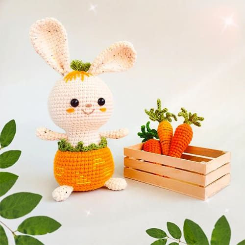 Create Your Adorable Crochet Amigurumi Bunny in Carrot Pants - A Fun Crafting Guide Create Your Adorable Crochet Amigurumi Bunny in Carrot Pants - A Fun Crafting Guide