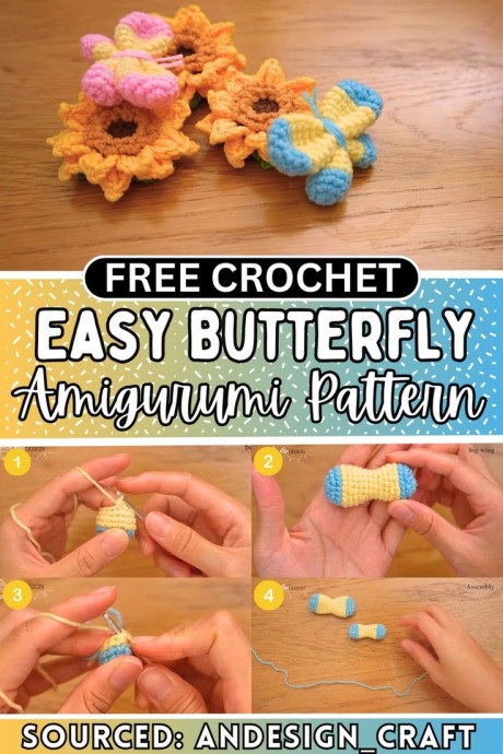 Create Adorable Crochet Butterfly Amigurumi: Step-by-Step Guide for Fun DIY Projects